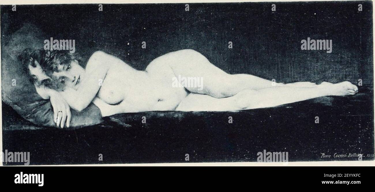 Pierre Carrier-Belleuse Sarah. Stock Photo