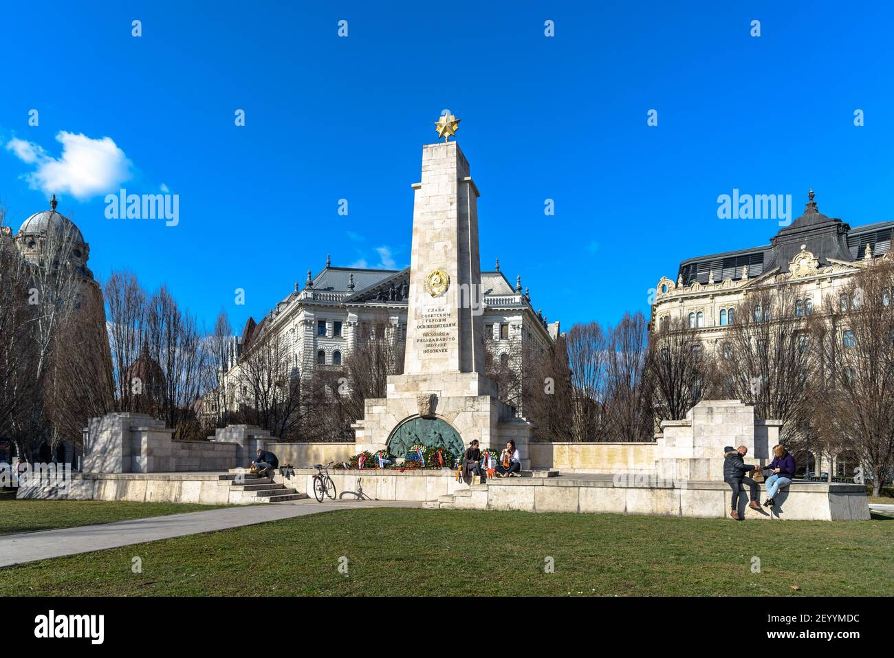 The Soviet War Memorial in central Budapest Stock Photo