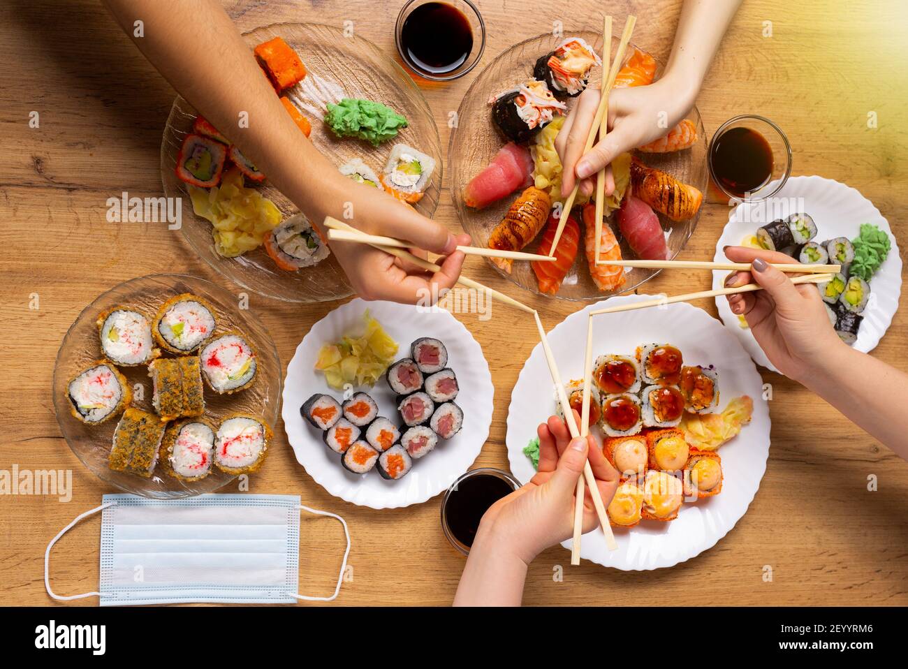 High standard sushi delivery. Asian food family