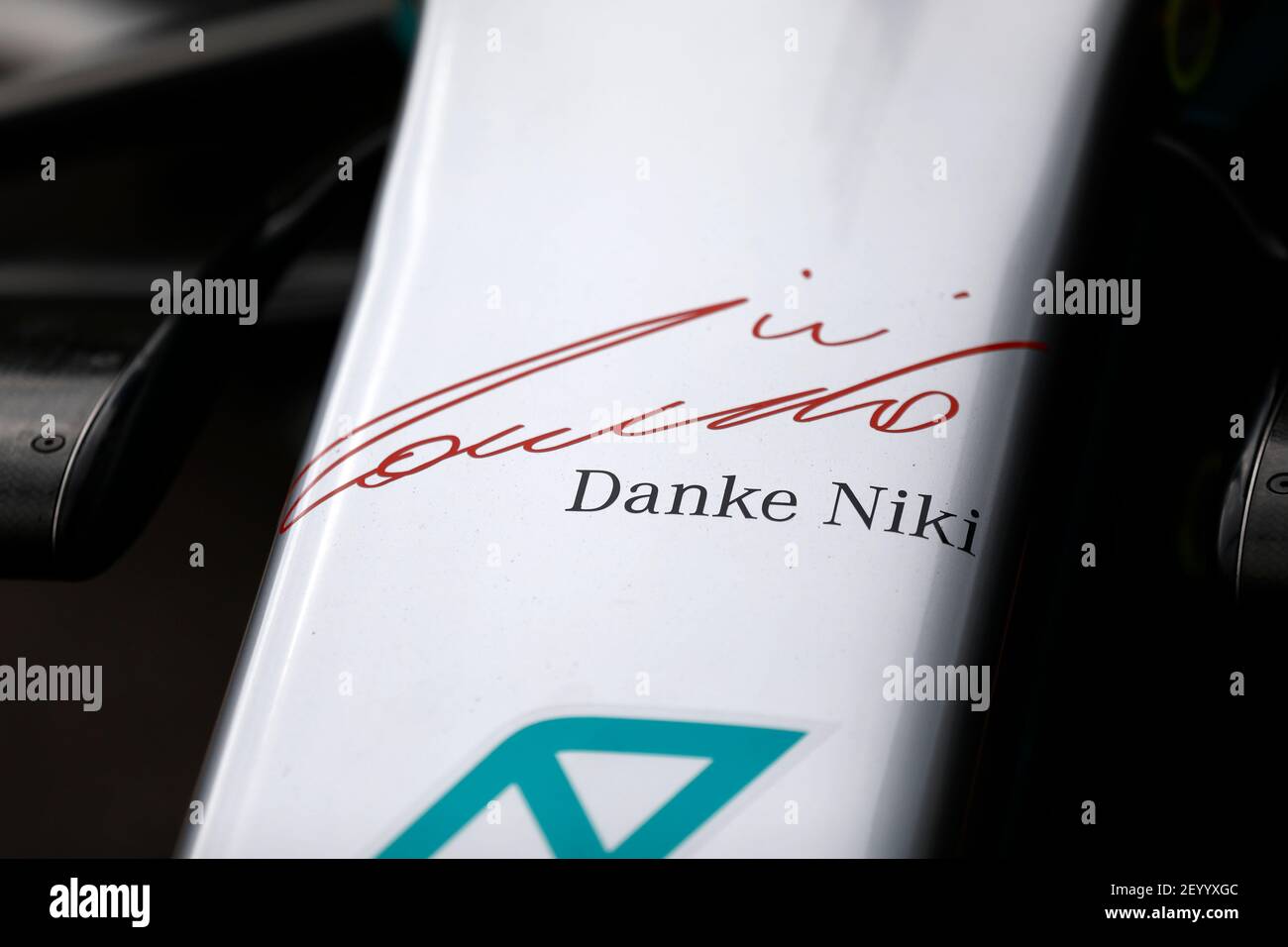 DANKE NIKI, LAUDA Niki (aut), Non-executive Chairman of Mercedes AMG F1 GP,  tribute during the 2019 Formula One World Championship, Grand Prix of  Monaco from on May 23 to 26 in Monaco -