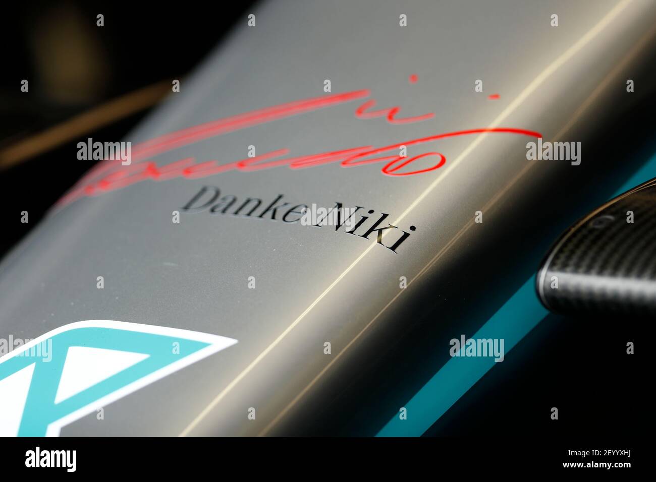 DANKE NIKI, LAUDA Niki (aut), Non-executive Chairman of Mercedes AMG F1 GP, tribute during the 2019 Formula One World Championship, Grand Prix of Monaco from on May 23 to 26 in Monaco - Photo DPPI Stock Photo