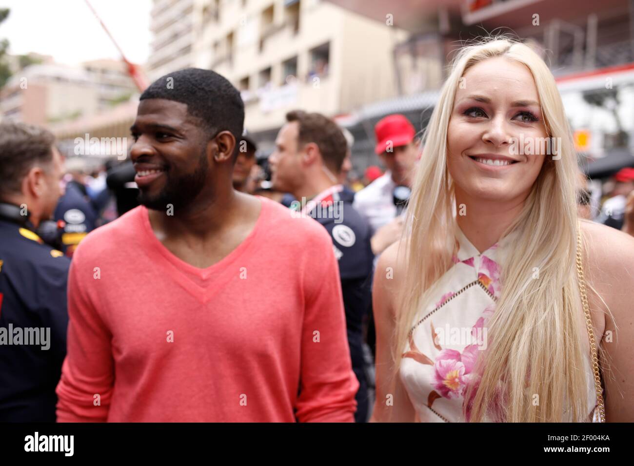 Lindsey Vonn, P.K. Subban, portrait during the 2019 Formula One World Championship, Grand Prix of Monaco from on May 23 to 26 in Monaco - Photo / DPPI Stock Photo