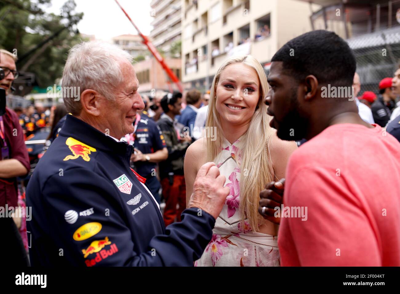 Lindsey Vonn, P.K. Subban, , MARKO Helmut (aut), Aston Martin Red Bull Racing Drivers' Manager, portrait during the 2019 Formula One World Championship, Grand Prix of Monaco from on May 23 to 26 in Monaco - Photo / DPPI Stock Photo