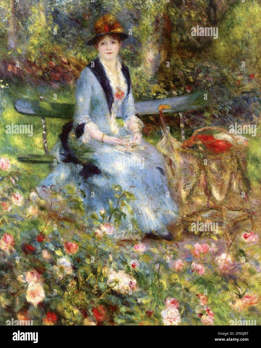 Impressionist Fine Art Print Pierre-Auguste Renoir The Garden Cup of tea