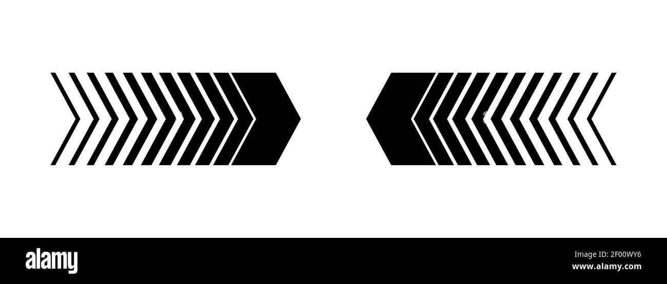 Direction arrow icon set. Arrow icon. Vector on isolated white ...