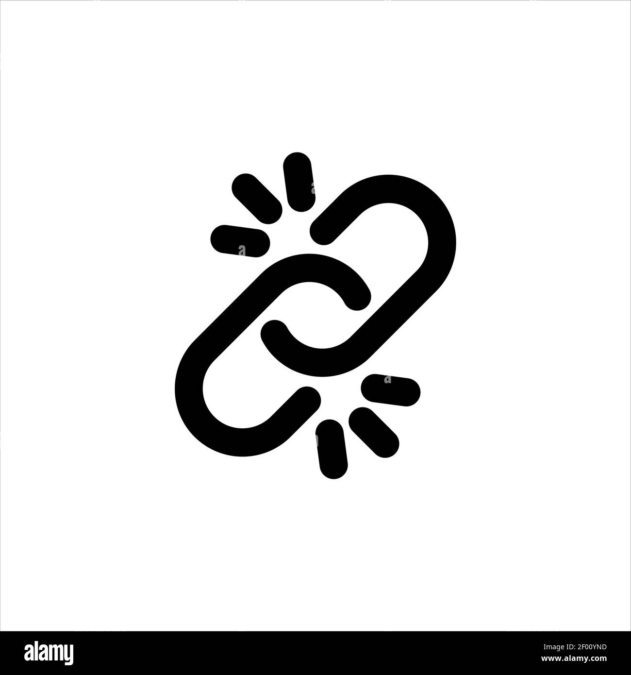 Broken Link Icon Lock And Unlock Chain Symbols Vector On Isolated White Background Eps 10 Stock Vector Image Art Alamy