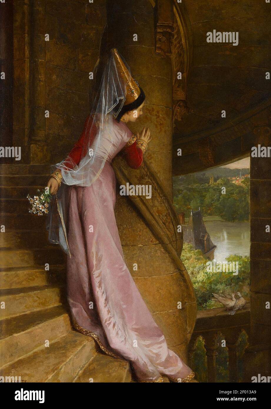 Pierre-Charles Comte - The secret rendezvous. Stock Photo