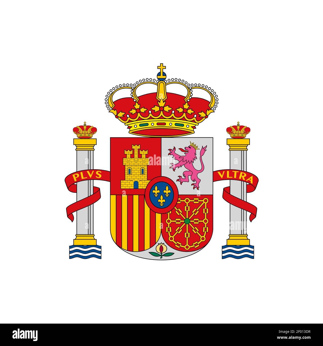 Symbole de l'Espagne. L'emblème national Image Vectorielle Stock - Alamy