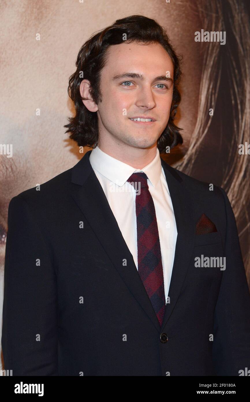 10 DECEMBER 2012 - New York - George Blagden attends the 'Les Miserables'  New York premiere at the Ziegfeld Theatre on December 10, 2012 in New York,  NY. Credit: Anthony Behar/Sipa USA Stock Photo - Alamy, image size:866x1390