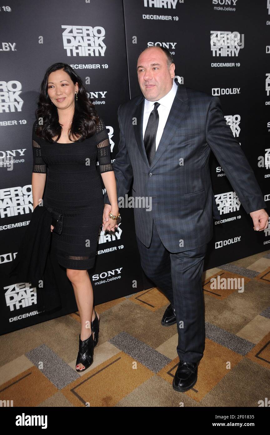 James Gandolfini and Deborah Lin. 10 December 2012, Hollywood