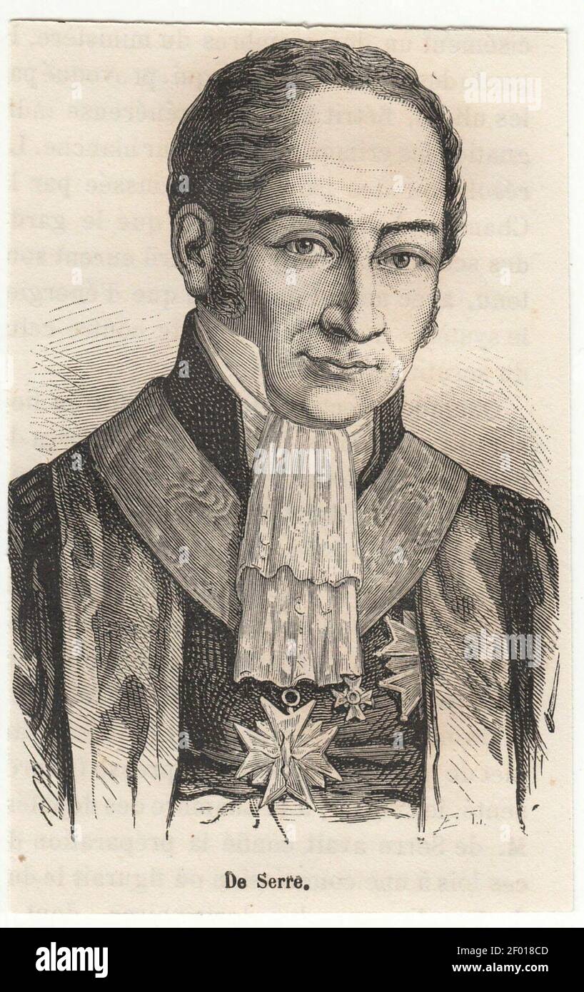 Pierre-François-Hercule, comte de Serre. Stock Photo
