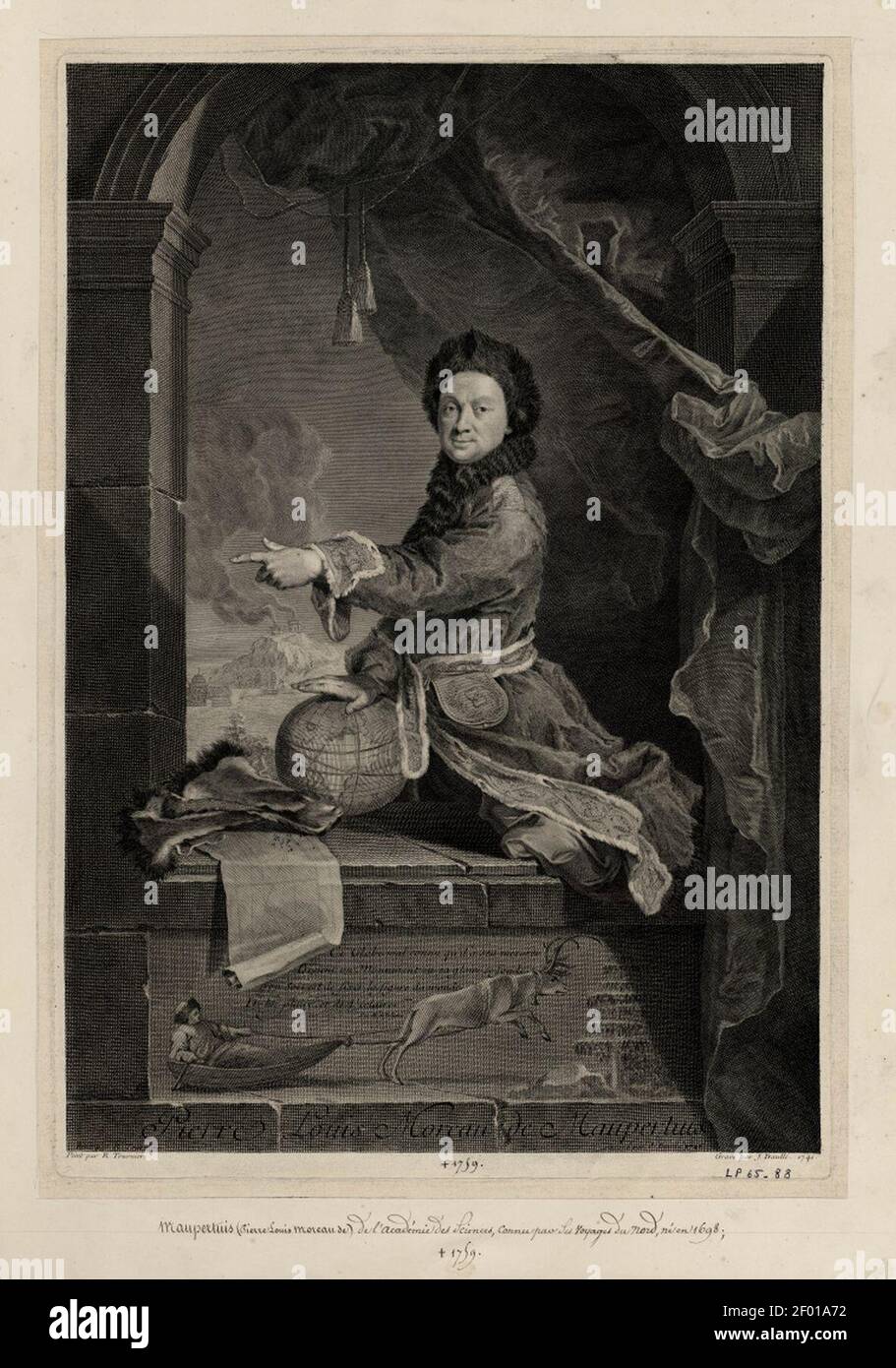 Pierre-Louis Moreau de Maupertuis (1698-1759 Stock Photo - Alamy