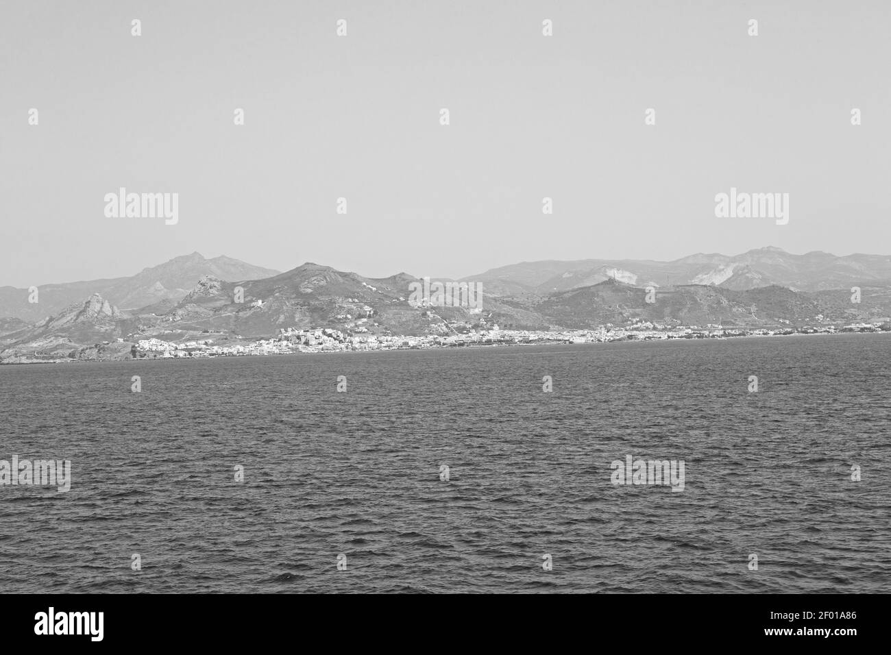 Old history in cyclades island harbor and boat santorini naksos europe ...