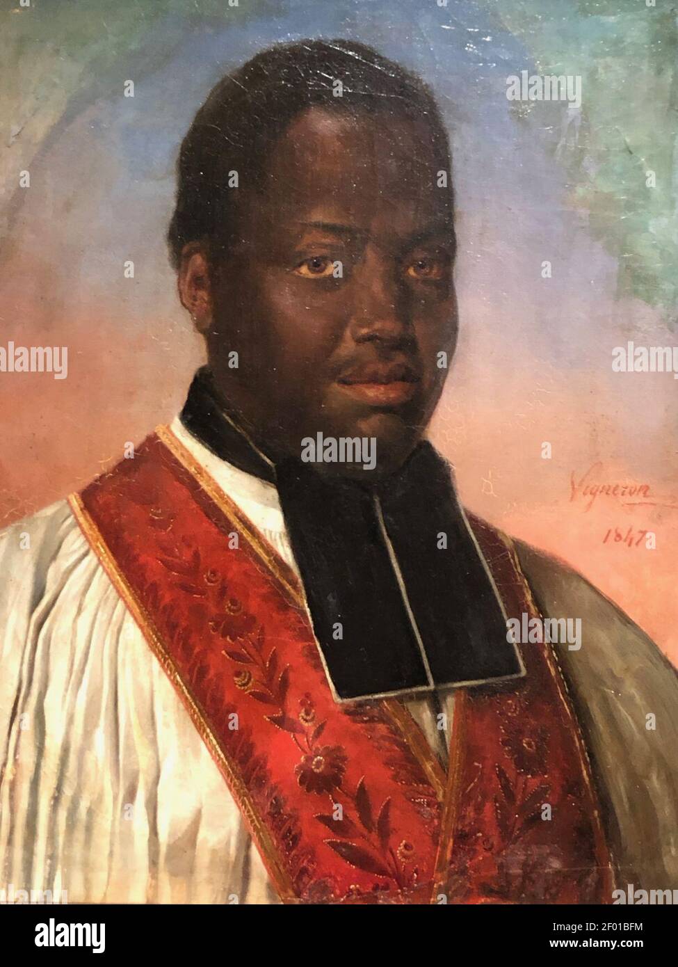 PierreRoch Vigneron Portrait de l'abbé JeanPierre Moussa Stock Photo