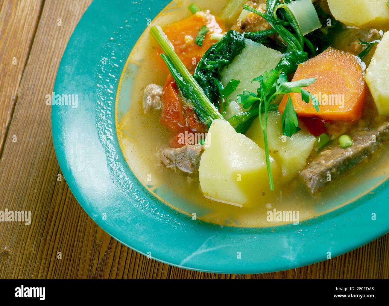 Cow Foot Soup Stock Photo Alamy