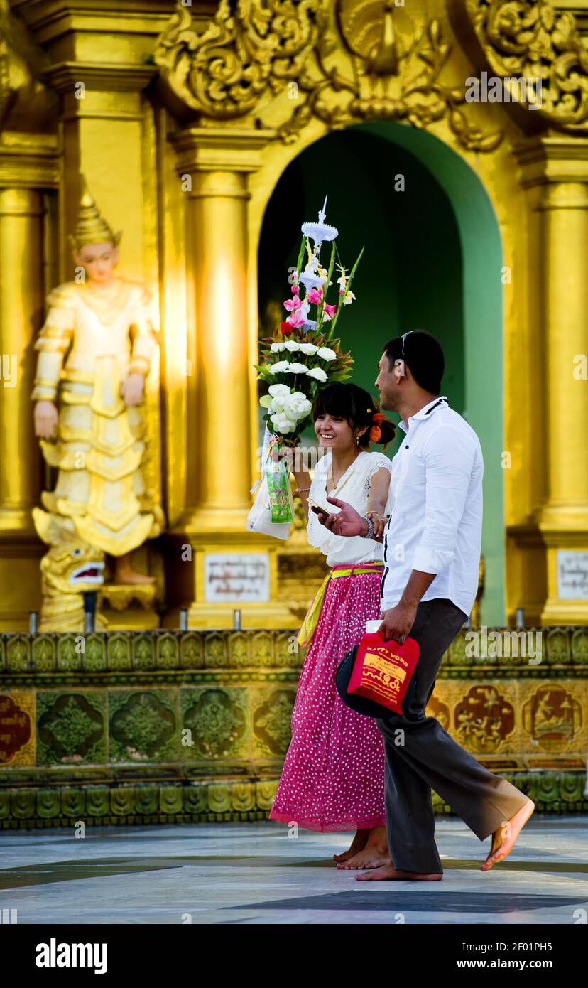 The Shwedagon Pagoda officially titled Shwedagon Zedi Daw, also known