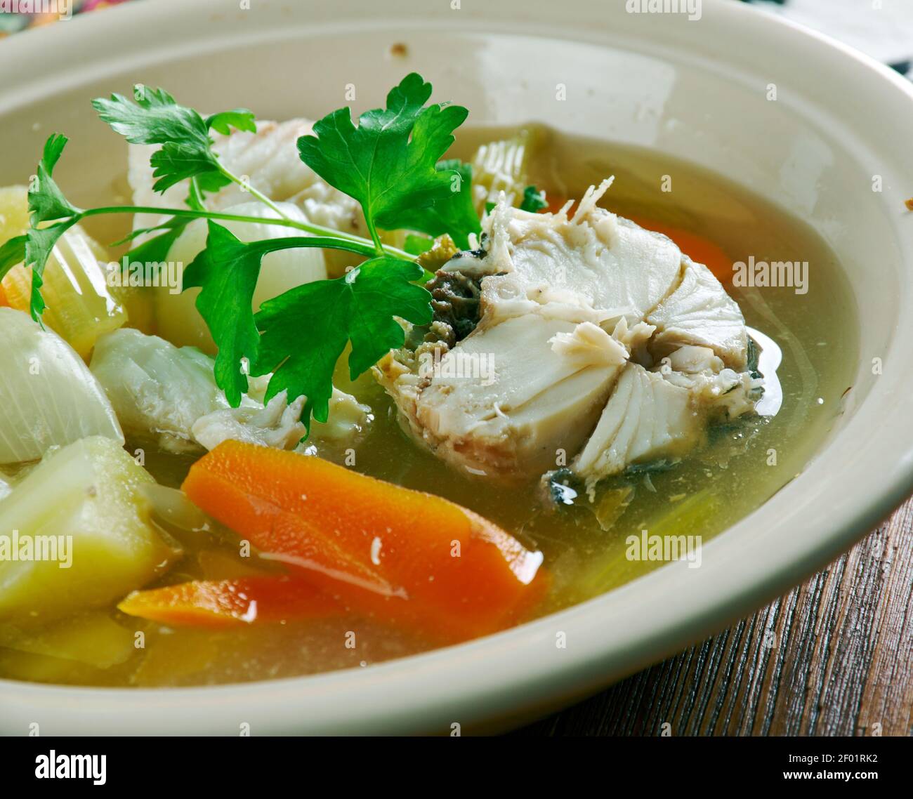 Russian fish soup Stock Photo Alamy