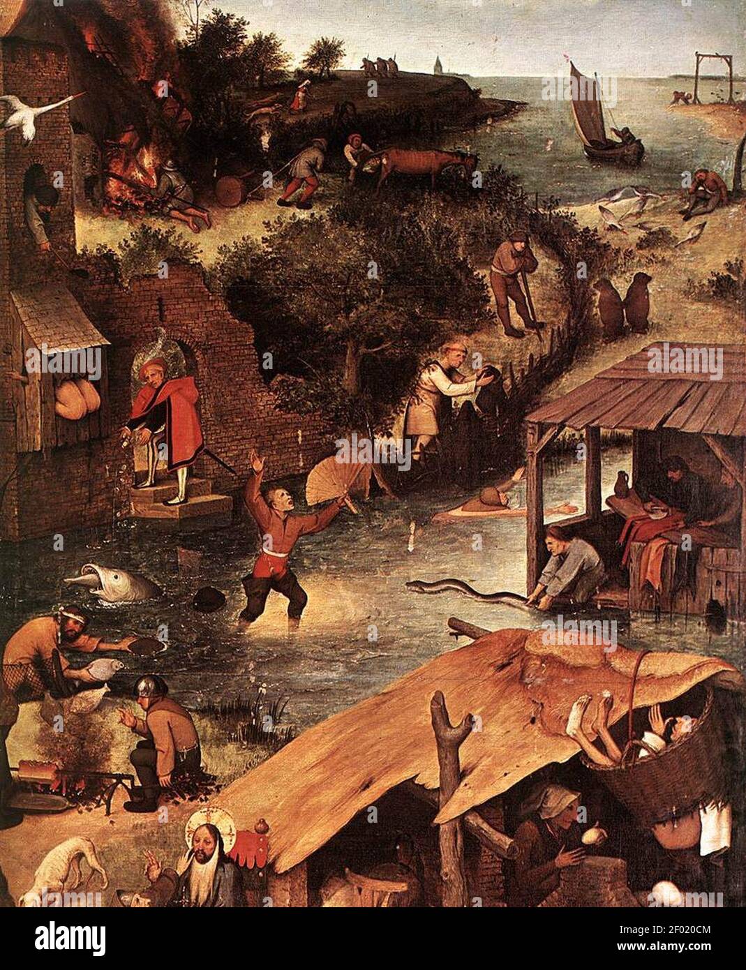 Pieter Bruegel the Elder - Netherlandish Proverbs (detail Stock Photo ...