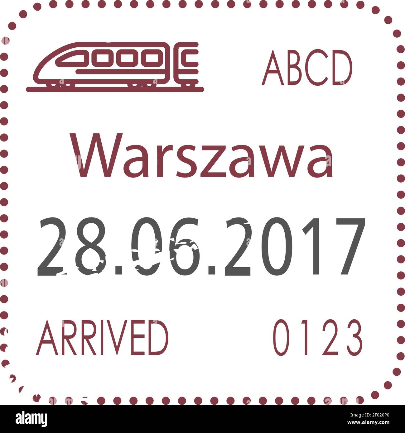 Crossing border with poland Stock Vector Images Alamy