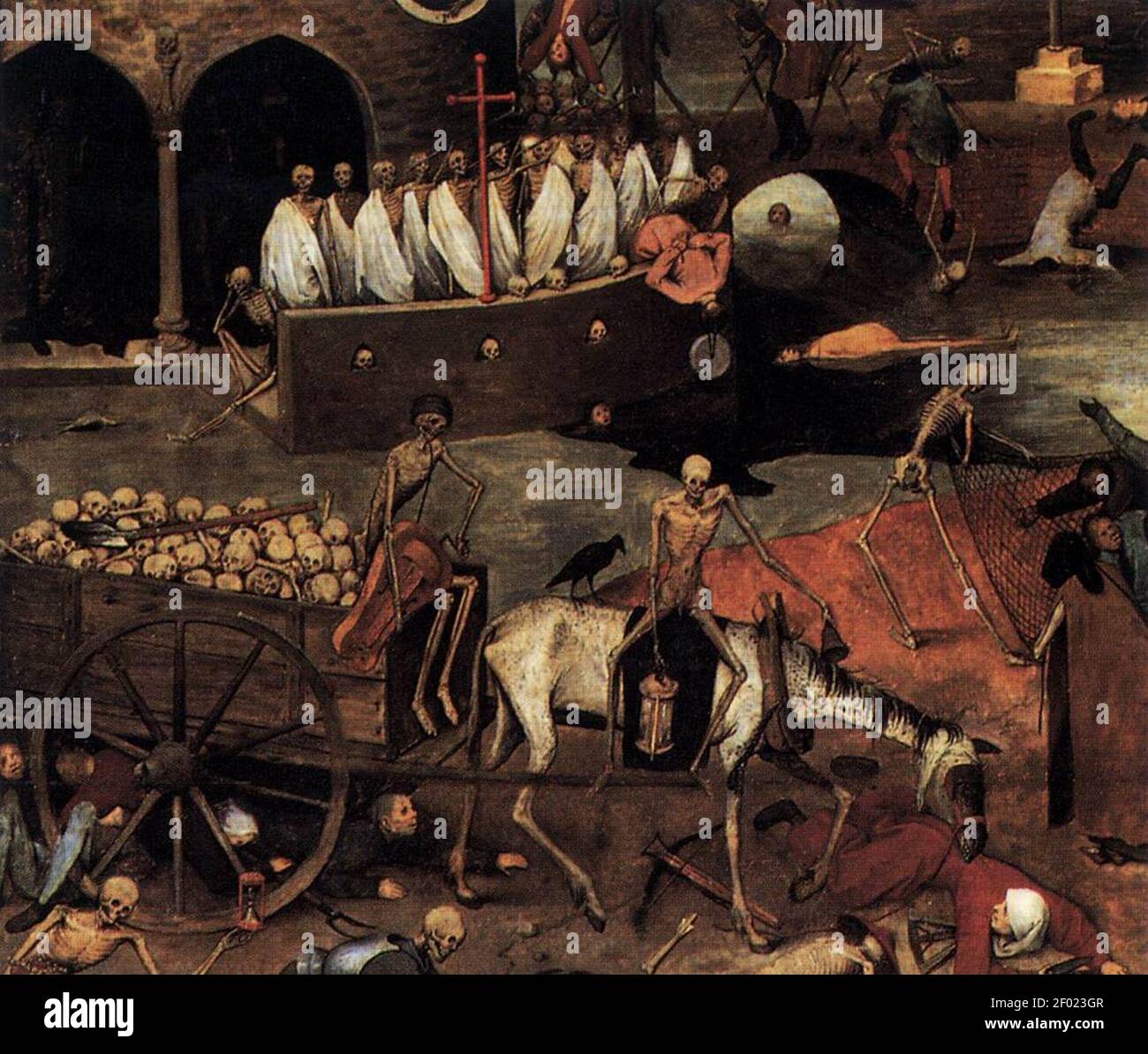 Pieter Bruegel the Elder - The Triumph of Death (detail) Stock Photo