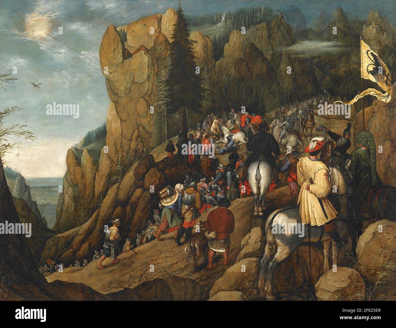 Pieter Brueghel le jeune - La conversion de Saint Paul. Stock Photo