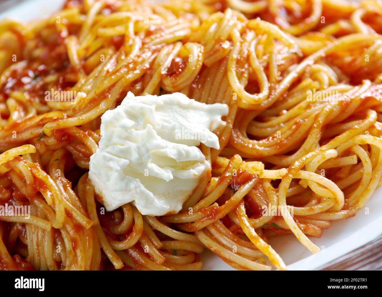 Capellini al pesto rosso hires stock photography and images Alamy