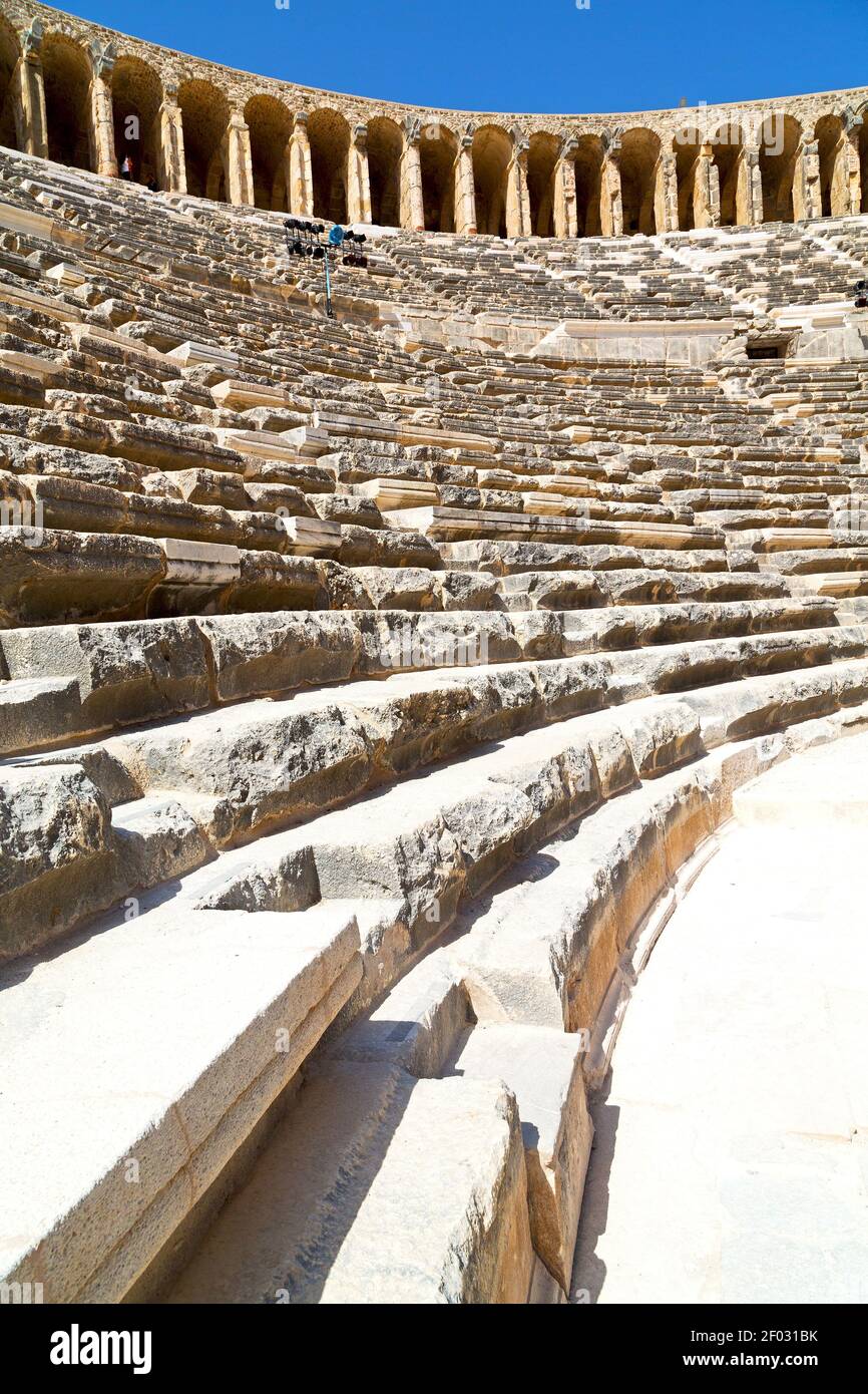 Aspendos and europe texture and gray Stock Photo - Alamy