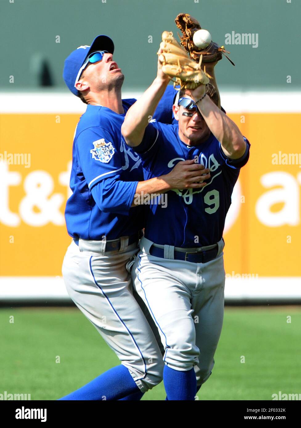 Kansas City, United States. 30th Mar, 2023. Minnesota Twins outfielder Joey  Gallo (13) throws the Kansas City Royals runner out at first during the  ninth inning on Opening Day at Kauffman Stadium