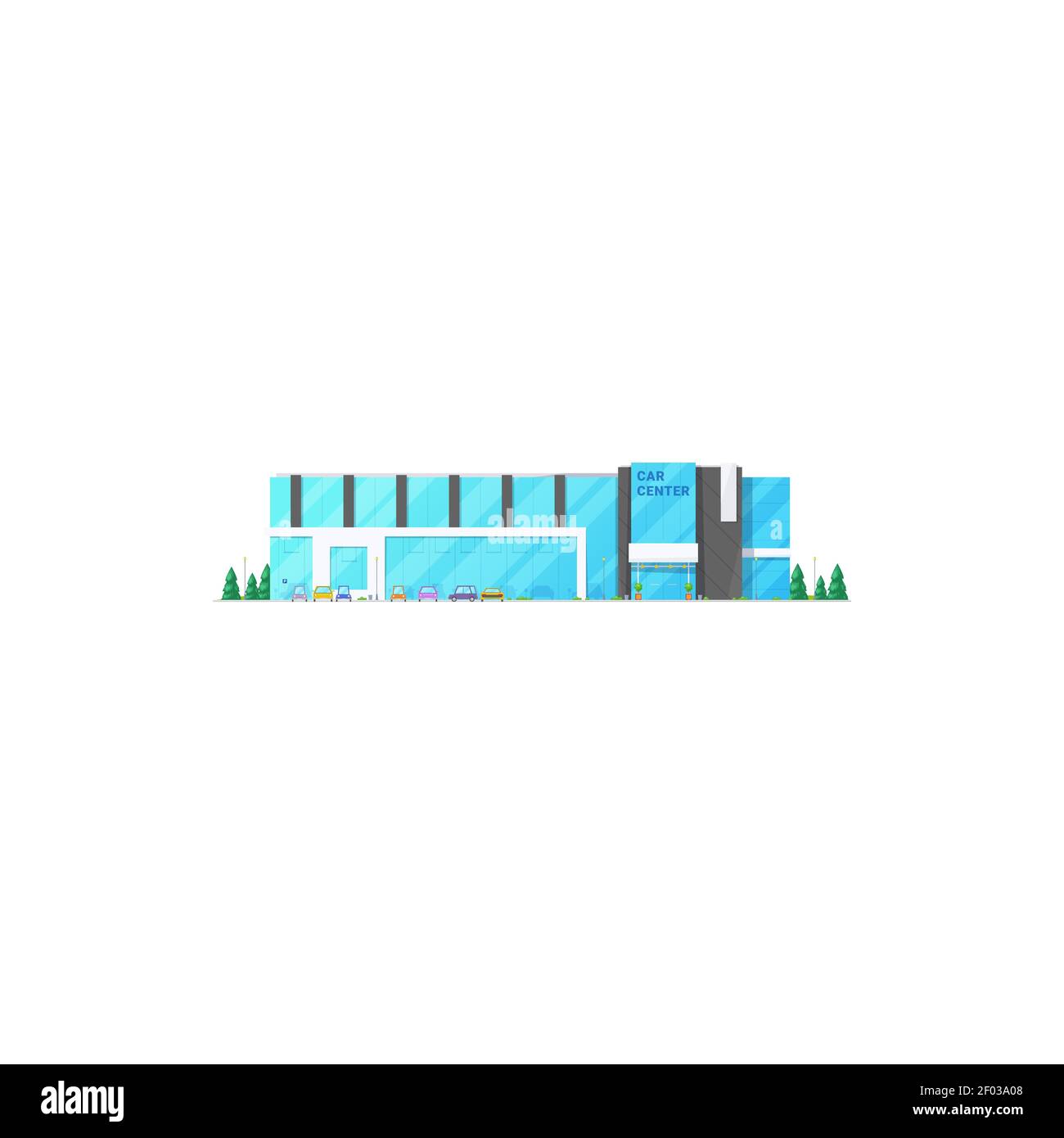 Car showroom exterior Stock Vector Images - Alamy