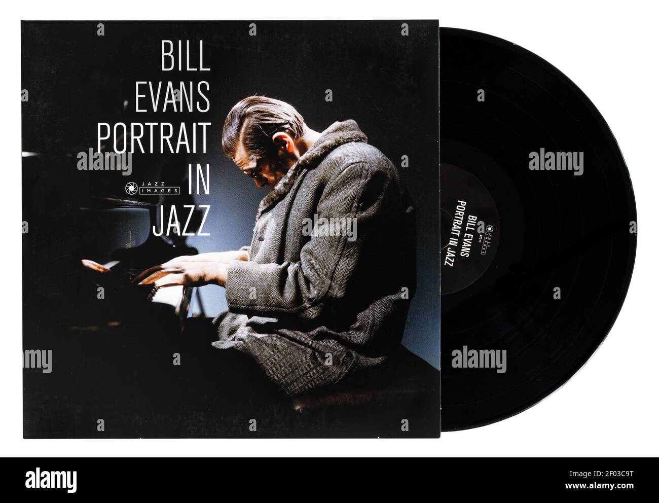 Bill Evans Portrait in Jazz vinyl jazz album by Bill Evans Stock Photo