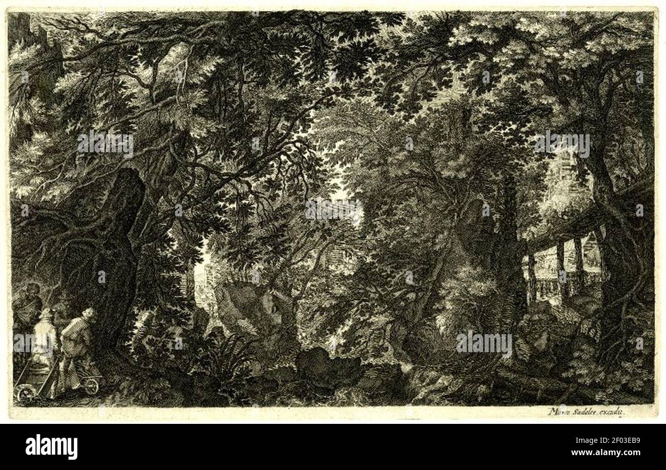 Pieter Stevens II - Scenes in Bohemia. Stock Photo