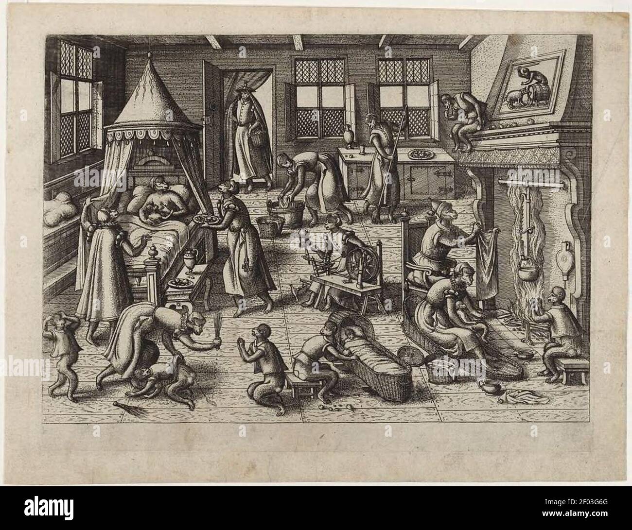 Pieter van der Borcht (I) The Nursery Stock Photo Alamy