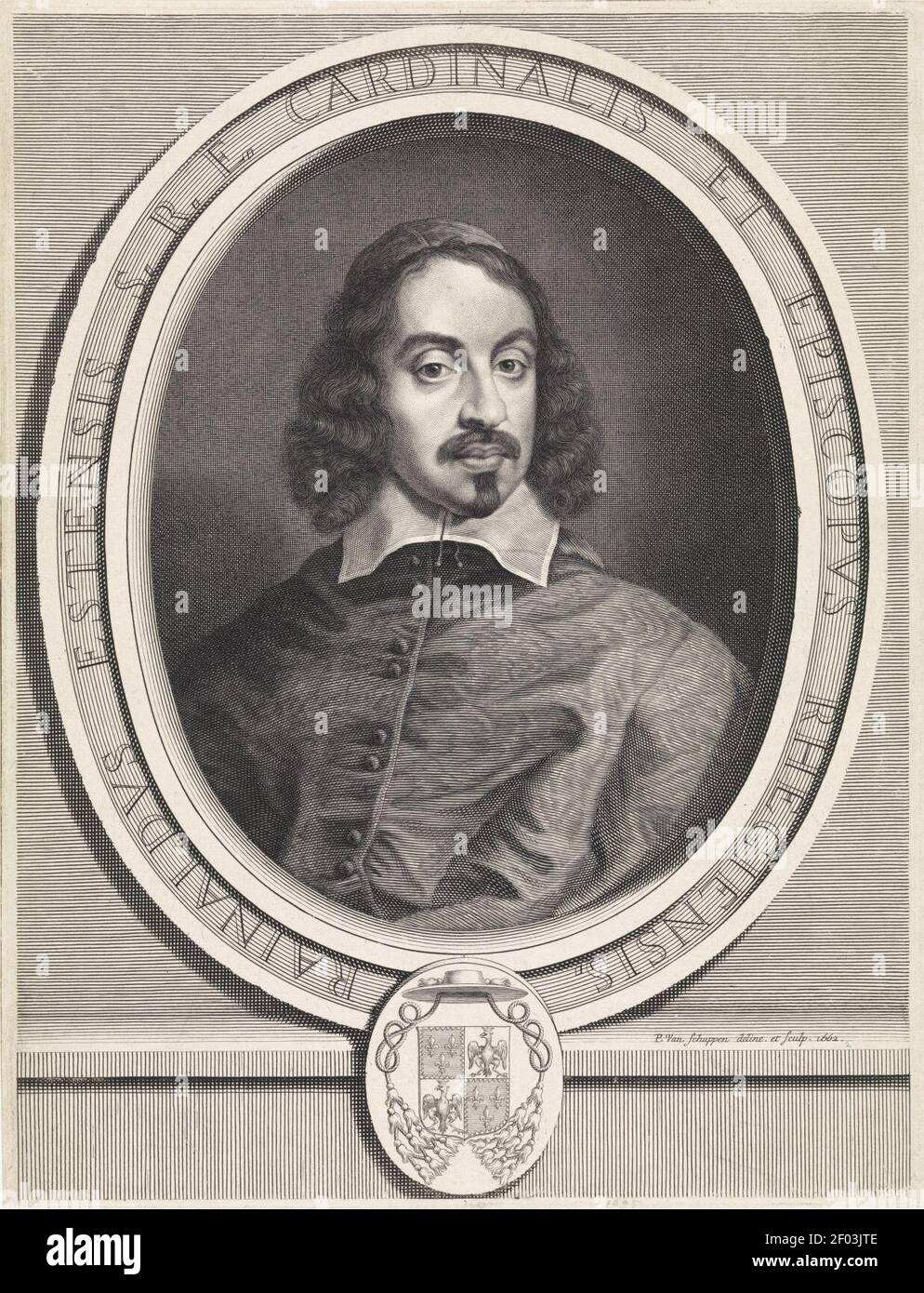 Pieter van Schuppen - Portrait of Rinaldo d'Este. Stock Photo
