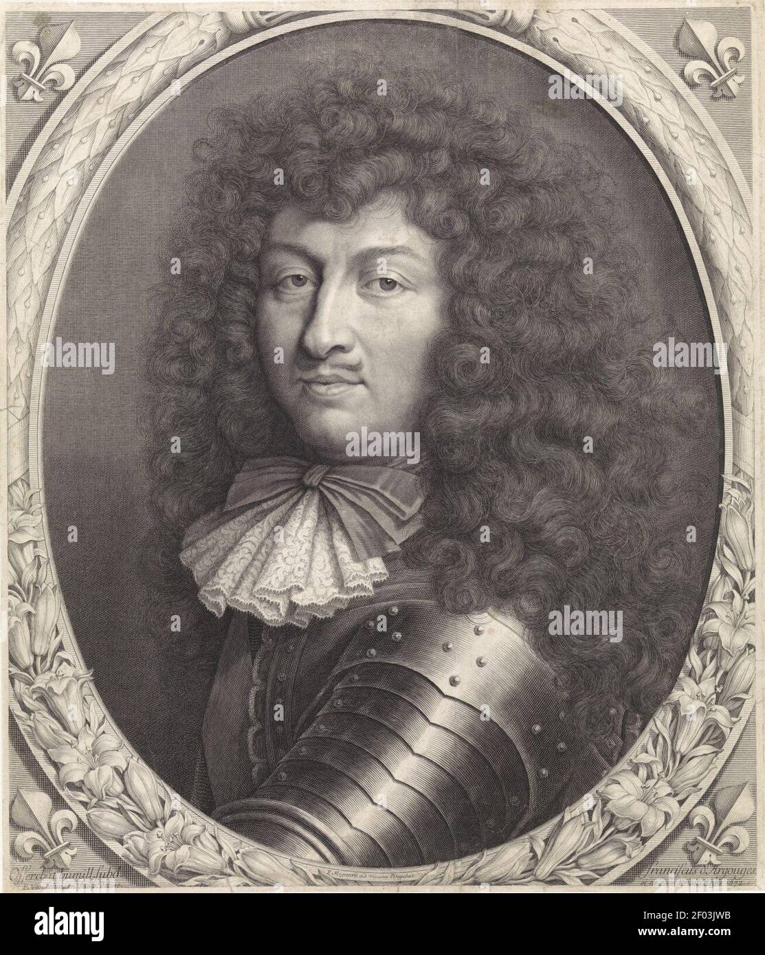 Pieter van Schuppen - Portrait of Louis XIV of France. Stock Photo