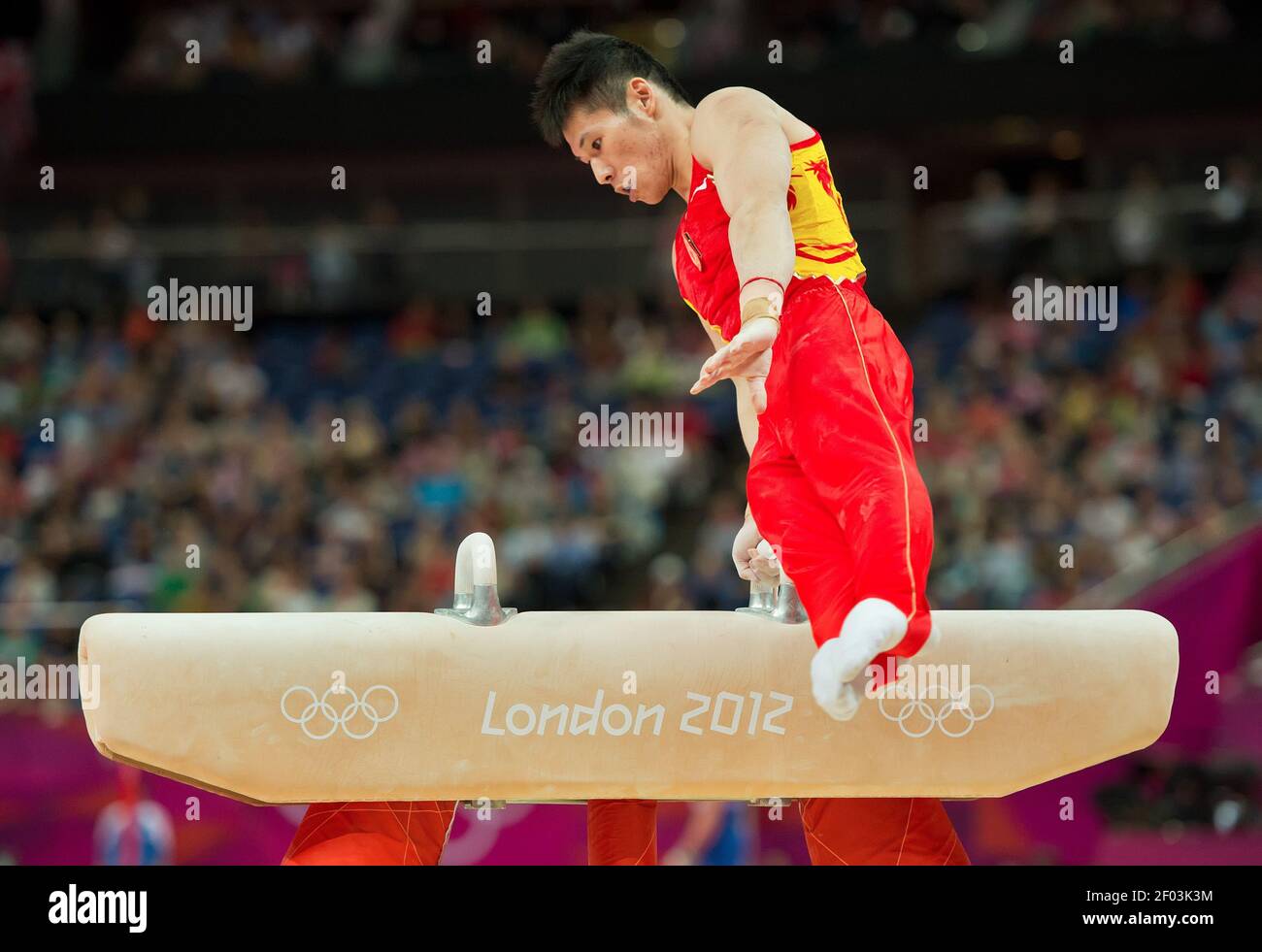 China S Chenglong Zhang Performed On The Pommel Horse In Men S Team Gymnastics Preliminaries Competition At North Greenwich Arena During The 12 Summer Olympic Games In London England Saturday July 28 12 Photo China S Chenglong Zhang Performed On The Pommel Horse In Men S Team Gymnastics Preliminaries Competition At North Greenwich Arena During The 12 Summer Olympic Games In London England Saturday July 28 12 Photo