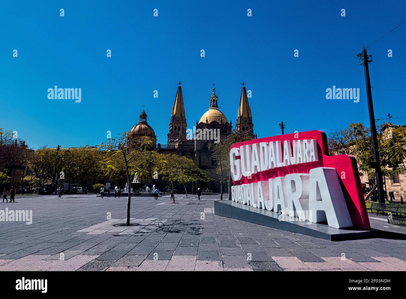 Guadalajara Cathedral in the historic center, Guadalajara, Jalisco, Mexico Stock Photo