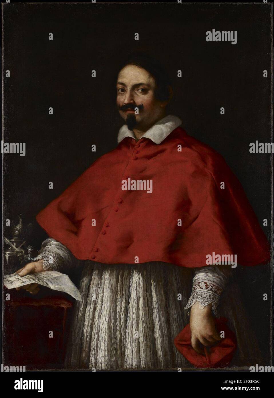 Pietro da Cortona (Pietro Berrettini) - Portrait of Cardinal Pietro Maria Borghese Stock Photo