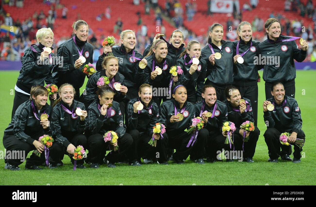 SPORTSPHOTOSA 2024 A Olympic Soccer WNT For Gold Medal 8X10 Photo