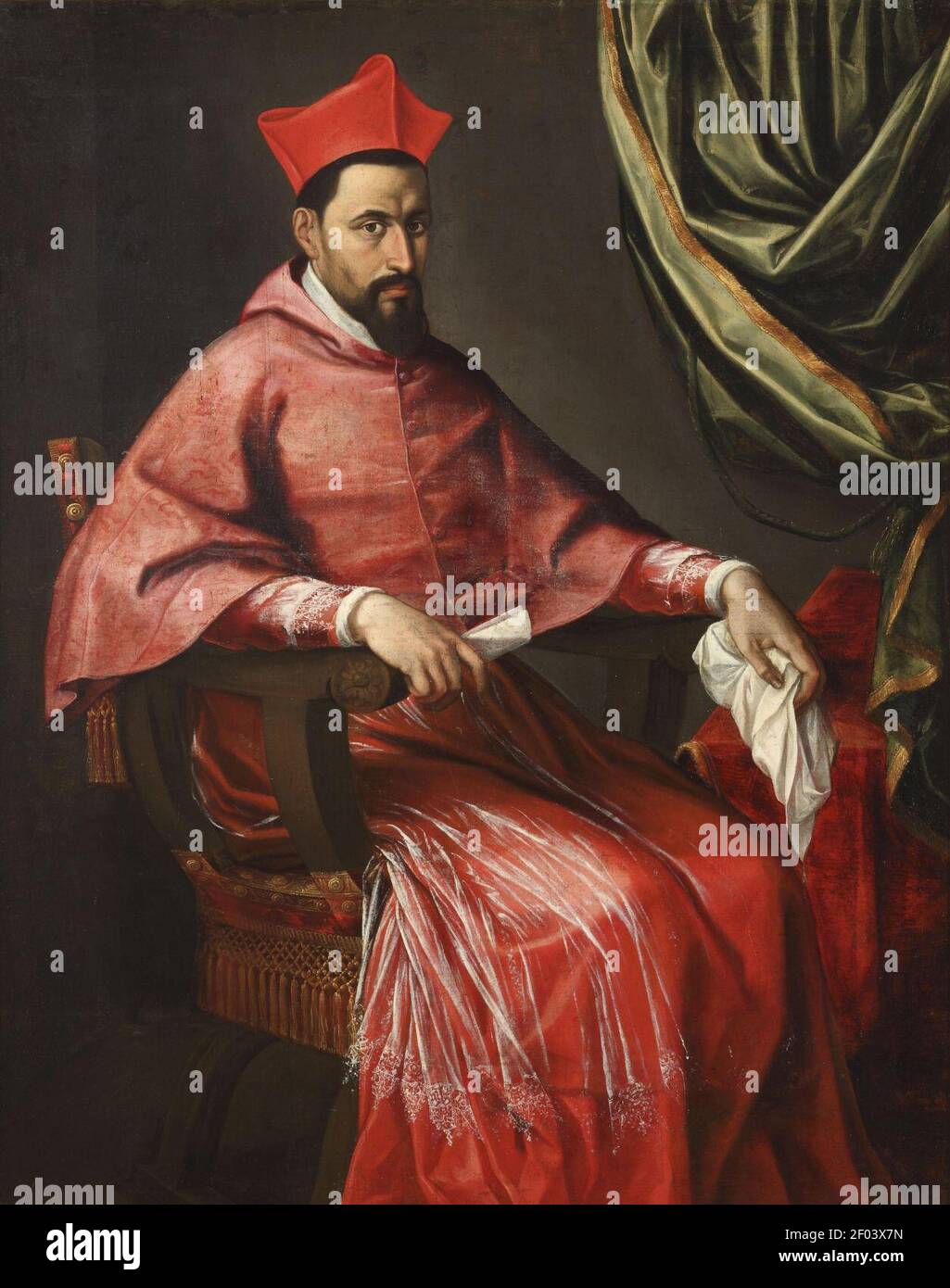 Pietro Facchetti Bildnis eines Kardinals. Stock Photo