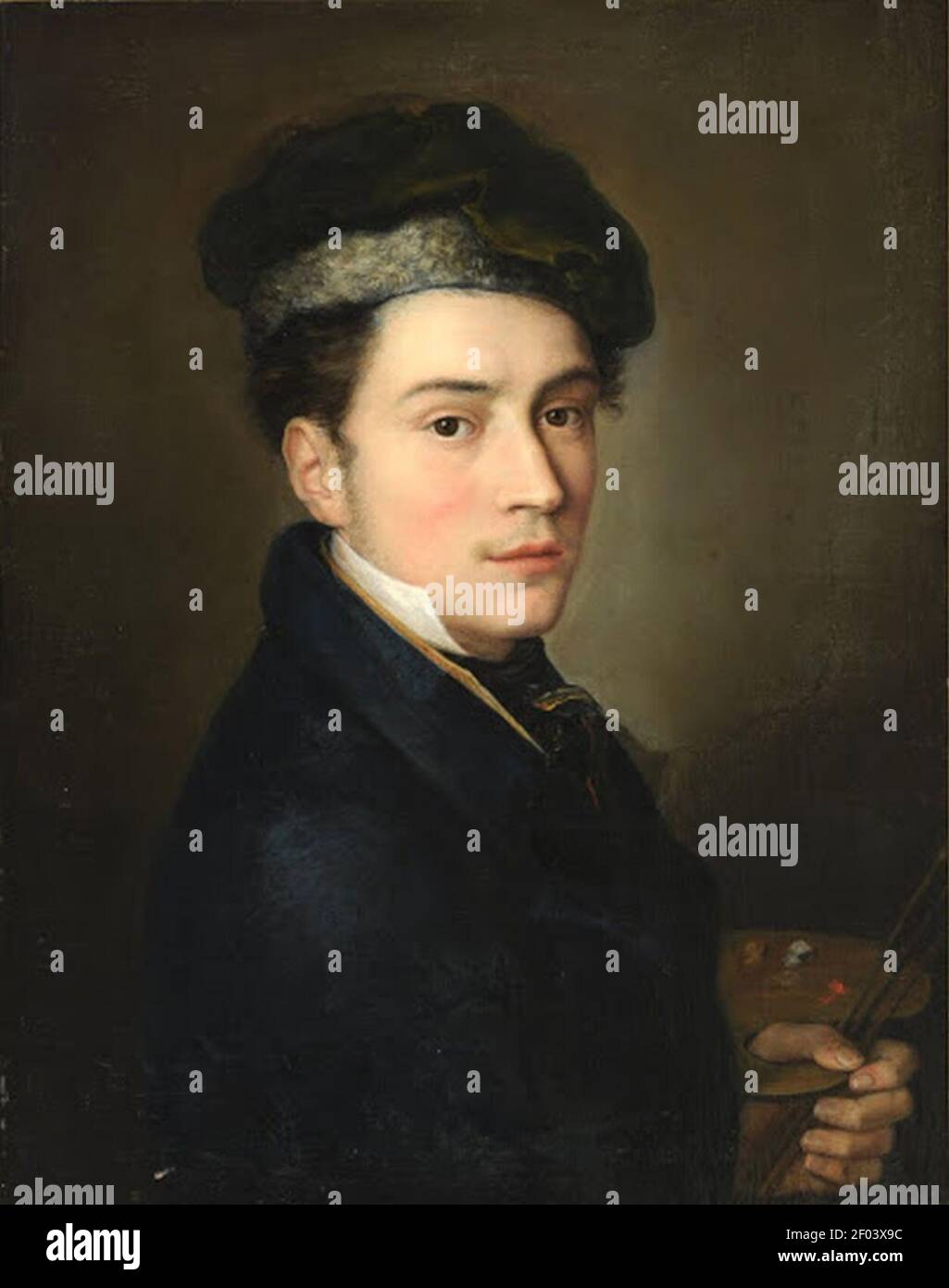 Pietro Gagliardi selfportrait Stock Photo Alamy