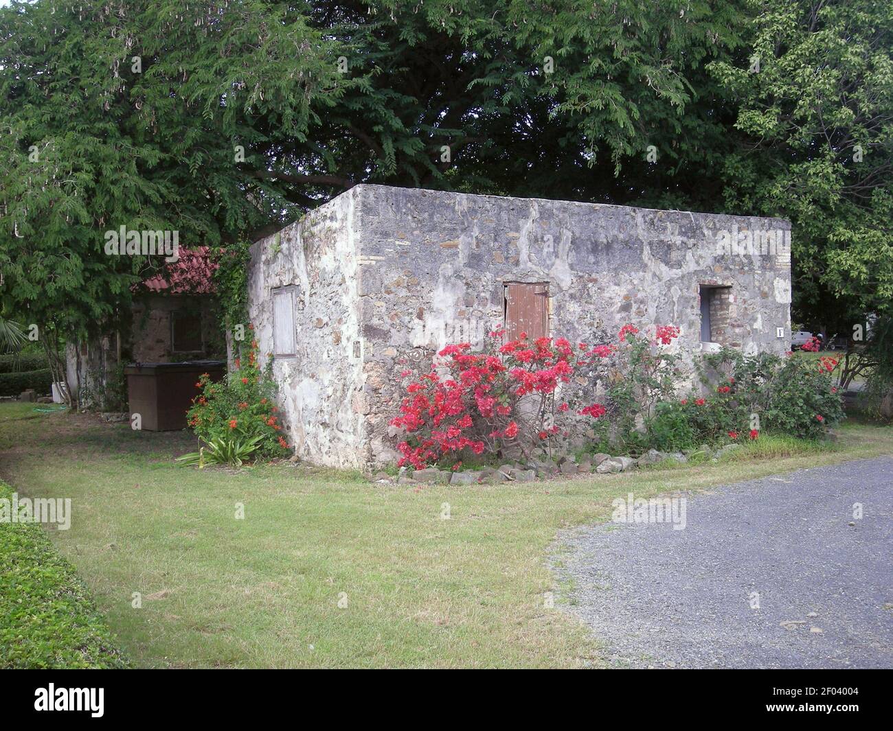 The remains of slave quarters that still stand at Estate St.