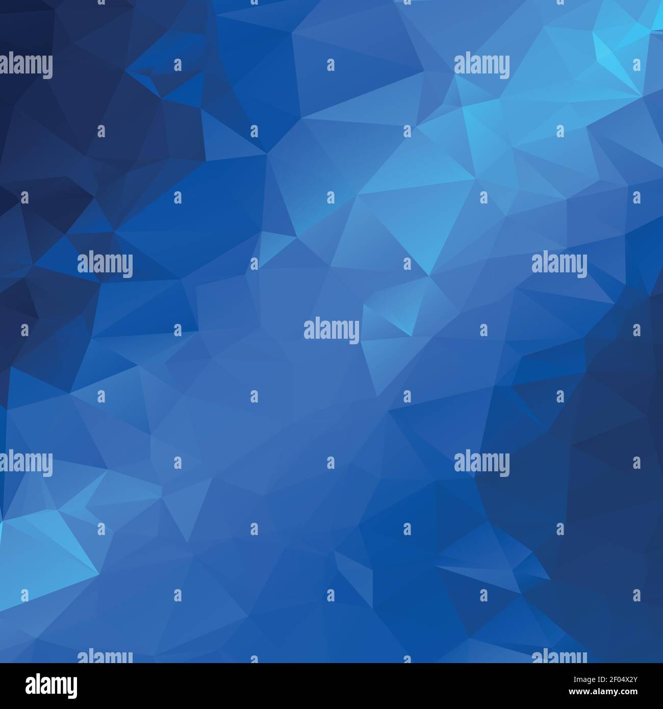 Abstract panoramic background with blue triangles - Vector illustration Stock Vector