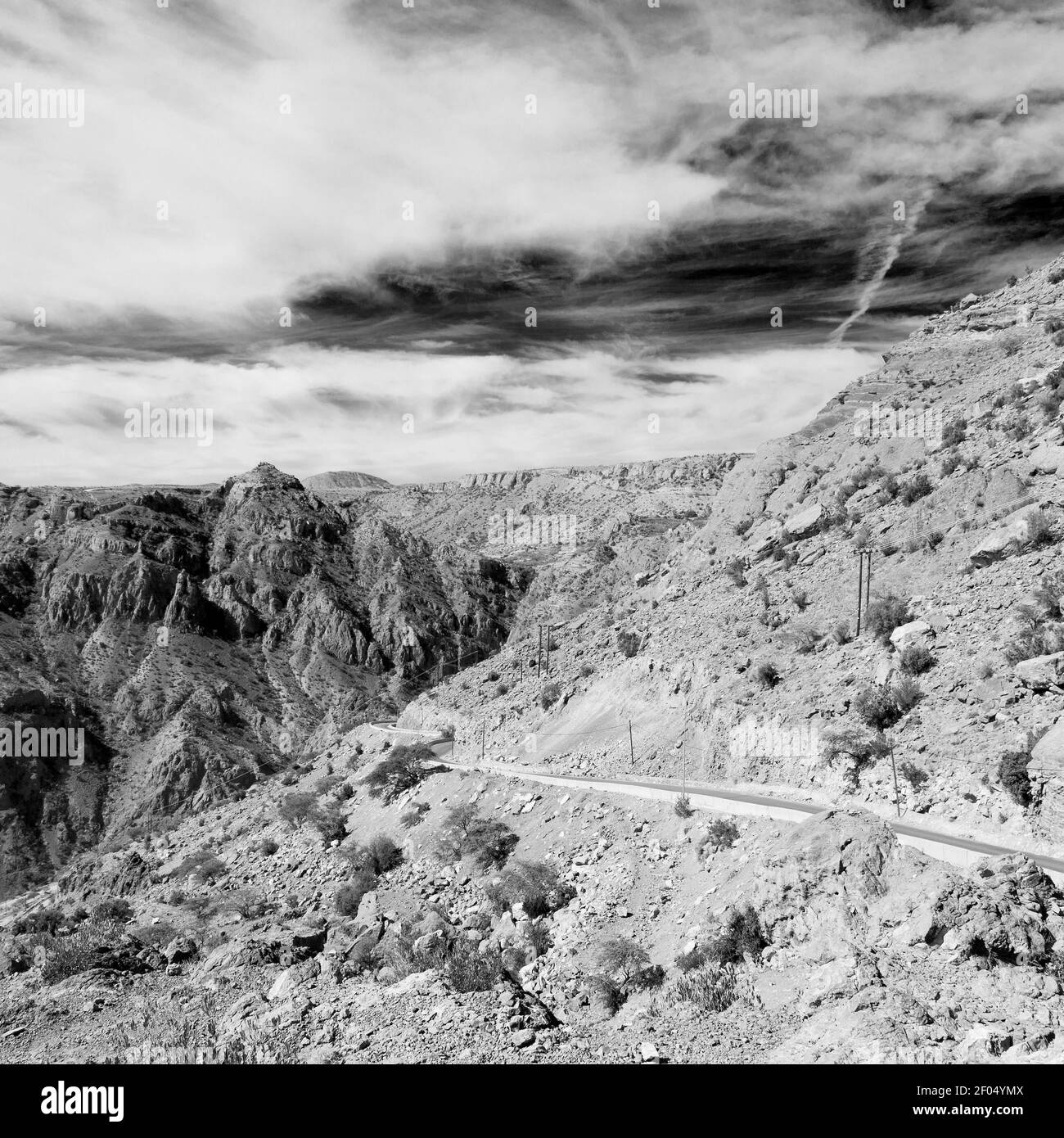 Oman plateau Black and White Stock Photos & Images - Alamy