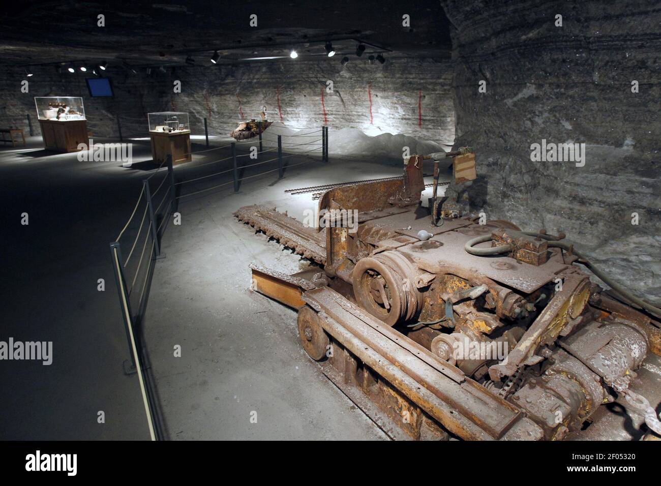 The unused portion of a working salt mine 650 feet below Hutchinson