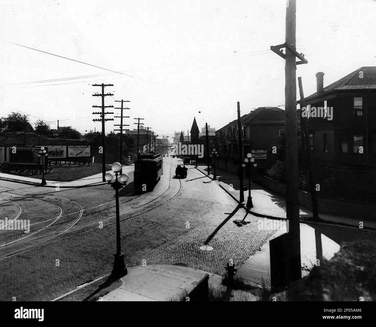 Pine St from Melrose Ave, Seattle Stock Photo Alamy