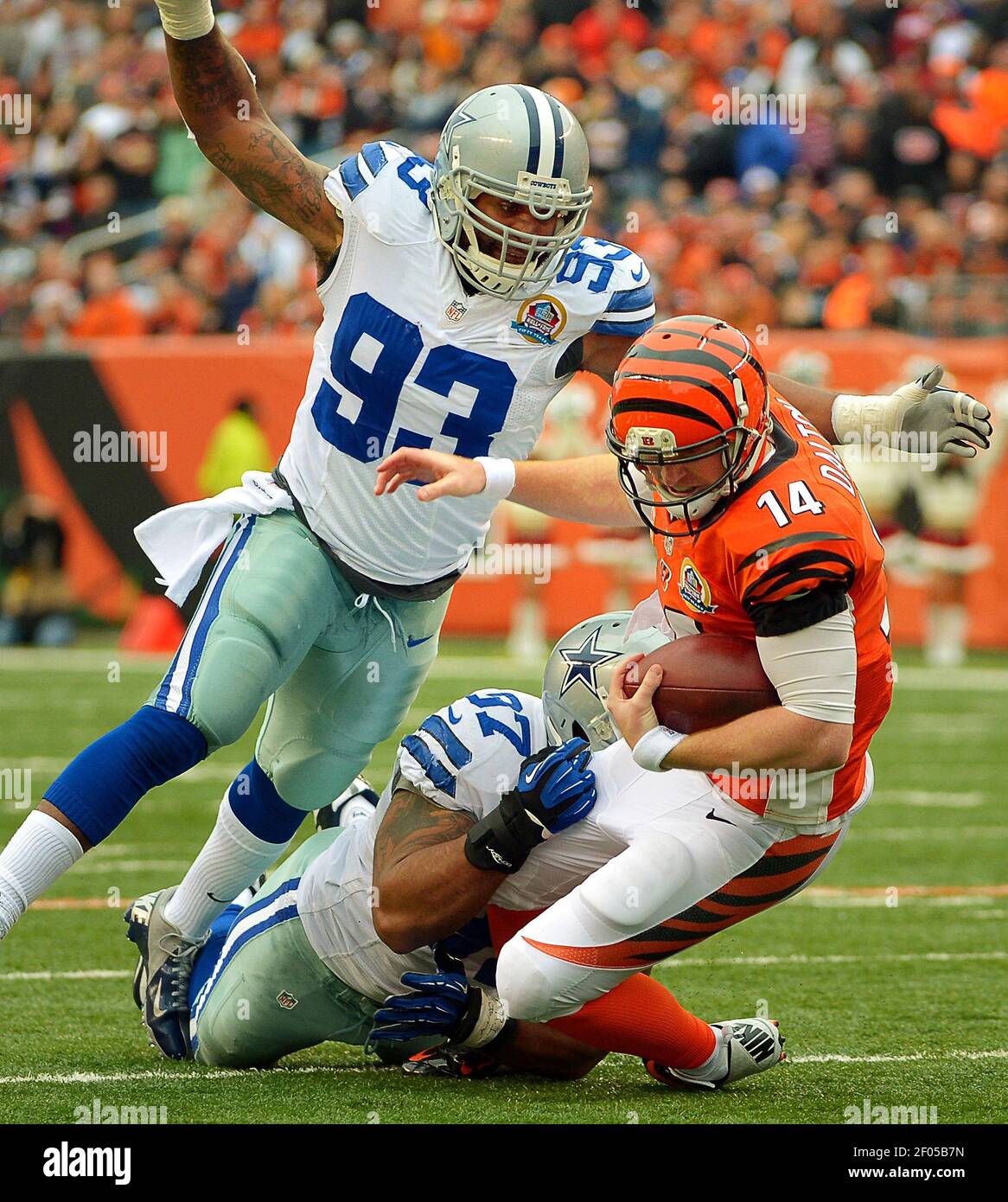 Dallas Cowboys outside linebacker Anthony Spencer (93) and Dallas ...