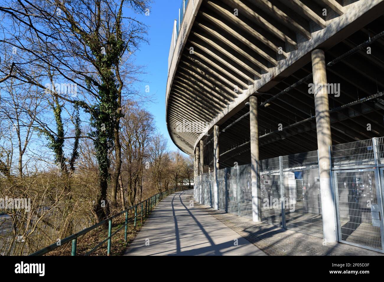Munich, Germany. 06th Mar, 2021. Outside the Gruenwalder Stadion beneath the West stand Credit: SPP Sport Press Photo. /Alamy Live News Stock Photo