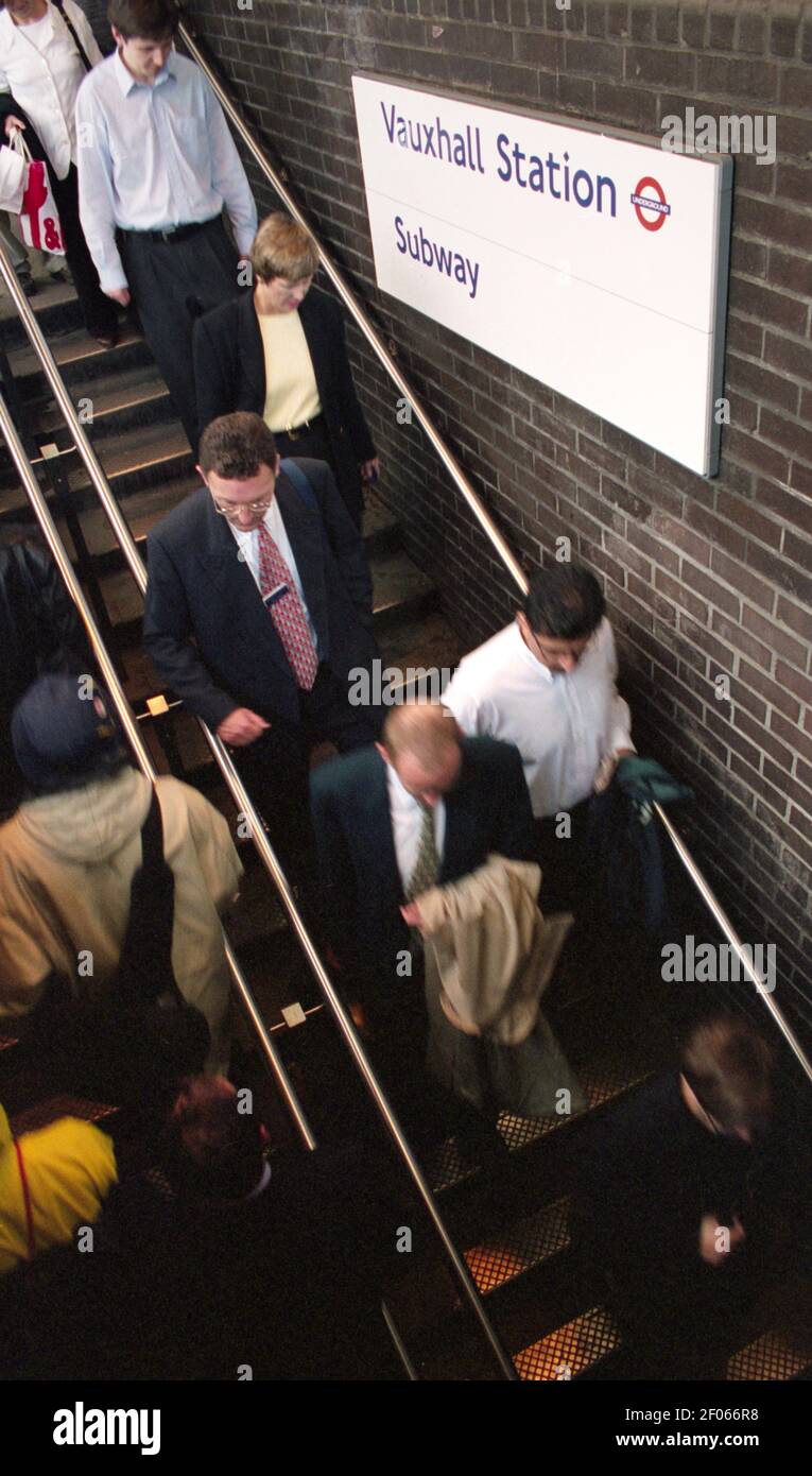 Subway to Vauxhall underground tube station, Lambeth, London, England