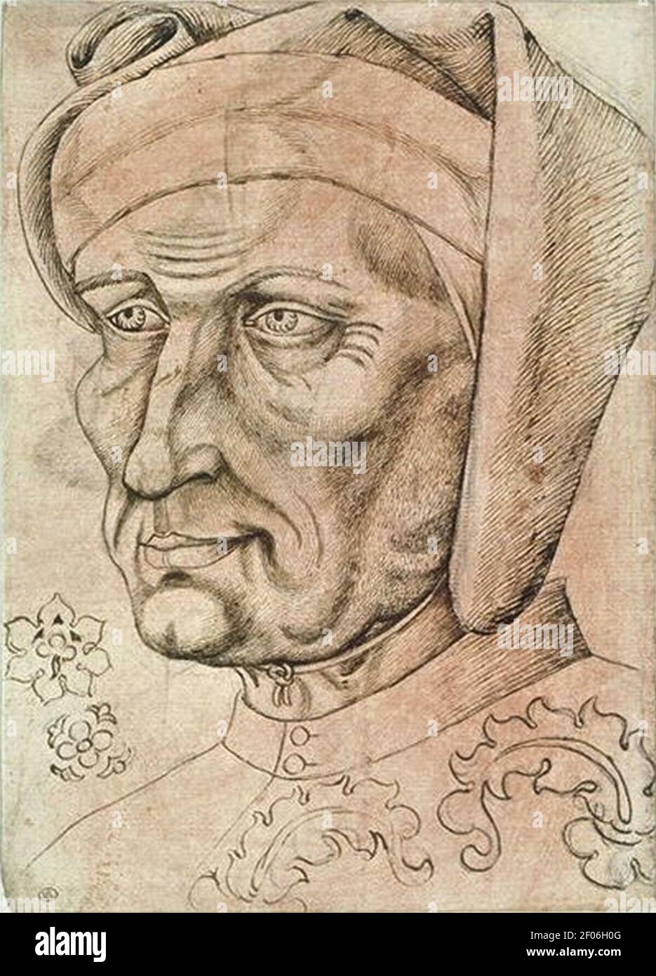 Pisanello - Codex Vallardi 2609 r. Stock Photo