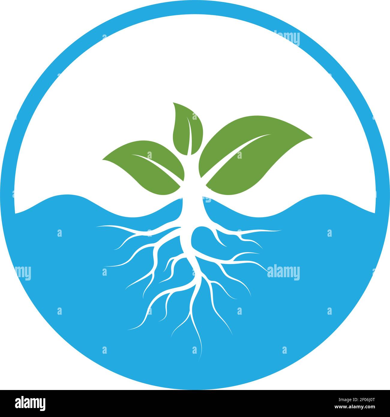 hydroponics logo vector illustration design template Stock Vector Image ...